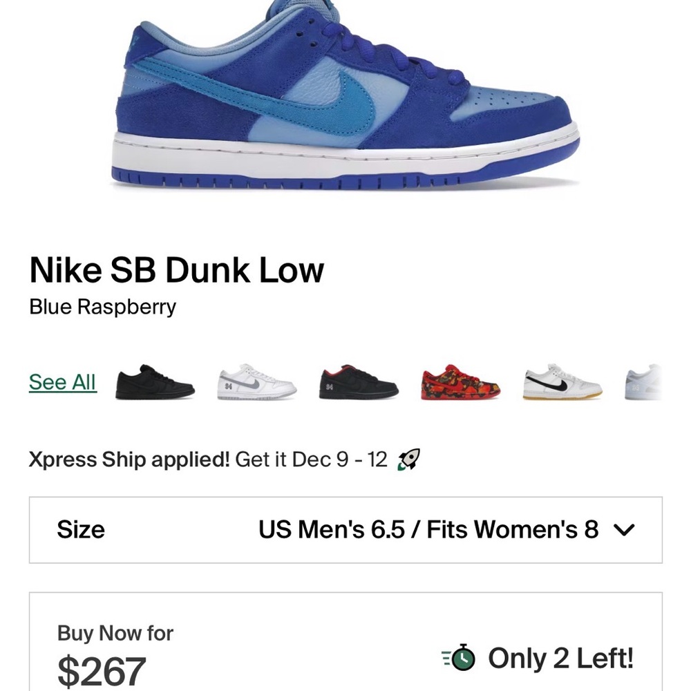 Nike SB dunk Blue Raspberry - Picture 4 of 4